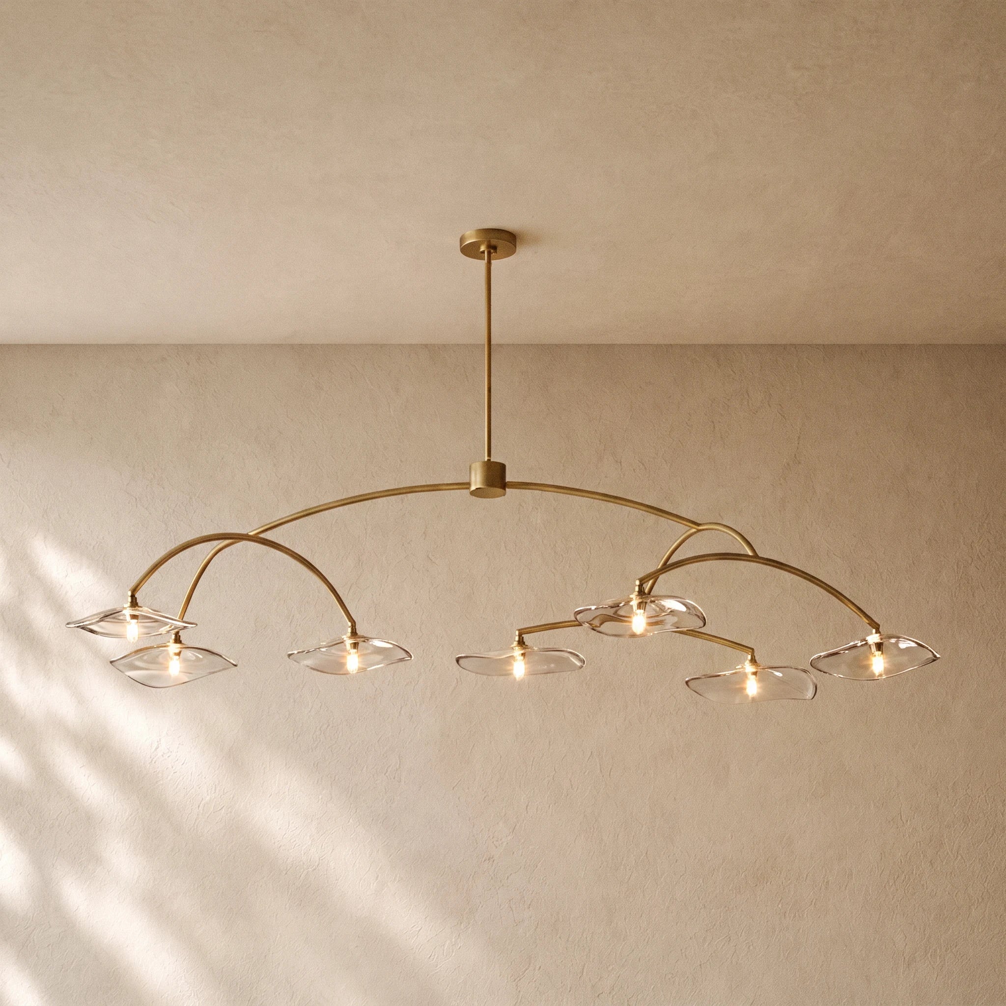 LILY GLASS ROUND CHANDELIER
