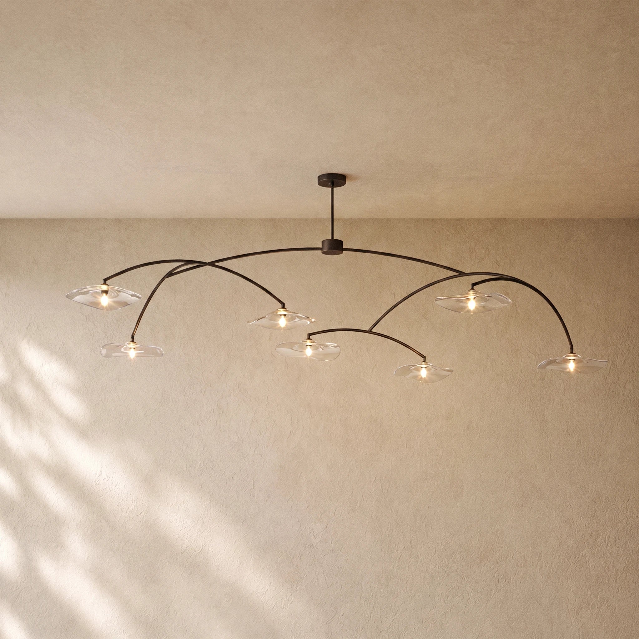 LILY GLASS ROUND CHANDELIER