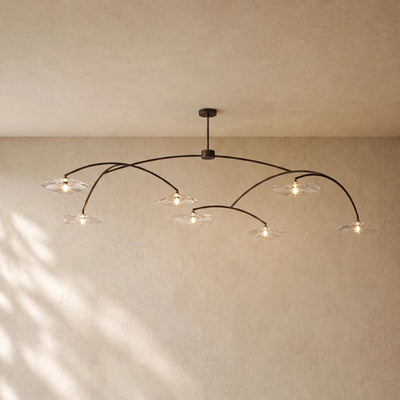 LILY GLASS ROUND CHANDELIER