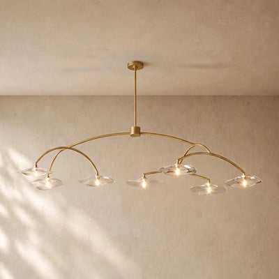 LILY GLASS ROUND CHANDELIER