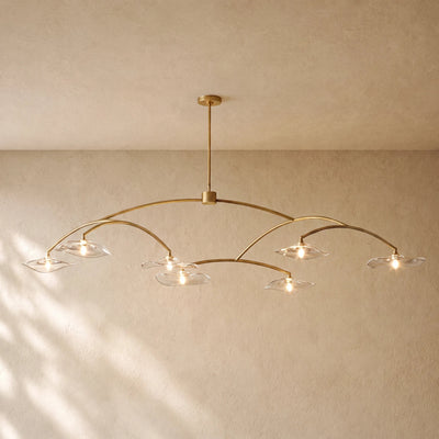 LILY GLASS ROUND CHANDELIER