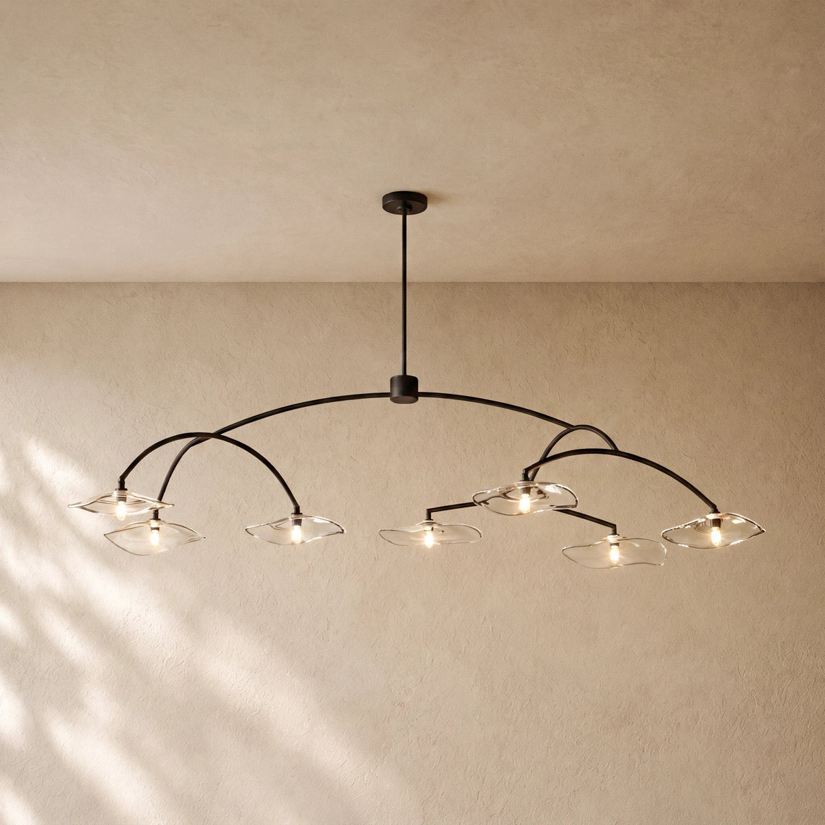 LILY GLASS ROUND CHANDELIER
