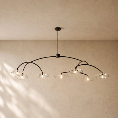 LILY GLASS ROUND CHANDELIER