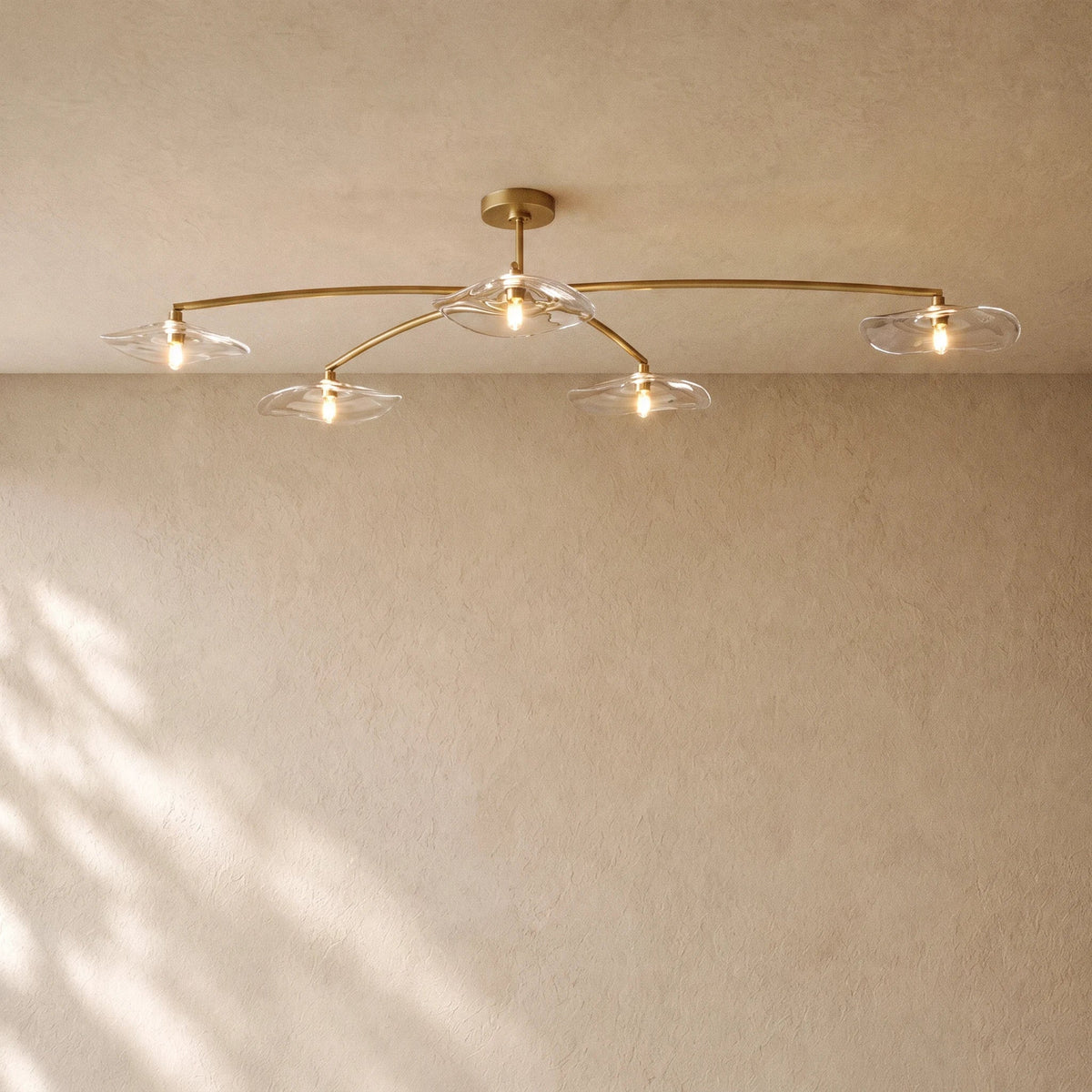 LILY GLASS FLUSHMOUNT 48“