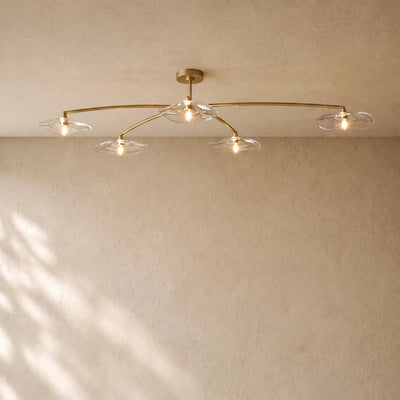 LILY GLASS FLUSHMOUNT 48“