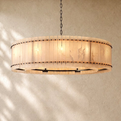 San Marcon Alabaster Round Chandelier