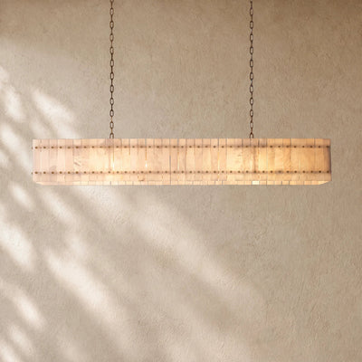 San Marcon Alabaster Linear Chandelier