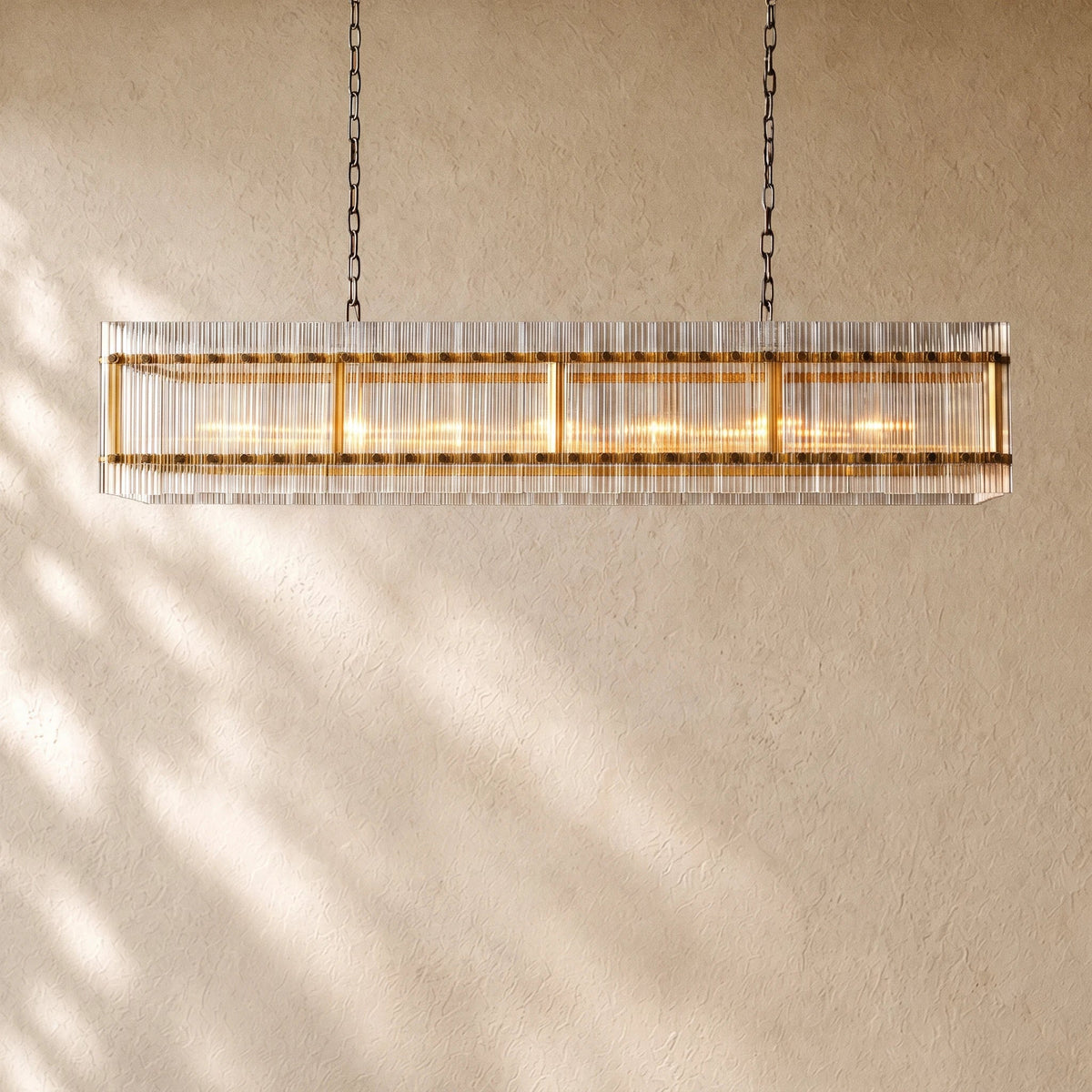 San Marcon Glass Linear Chandelier