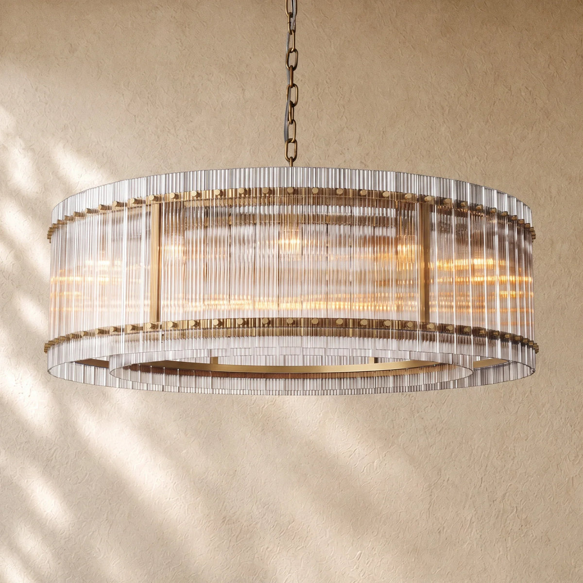 San Marcon Glass Round Chandelier