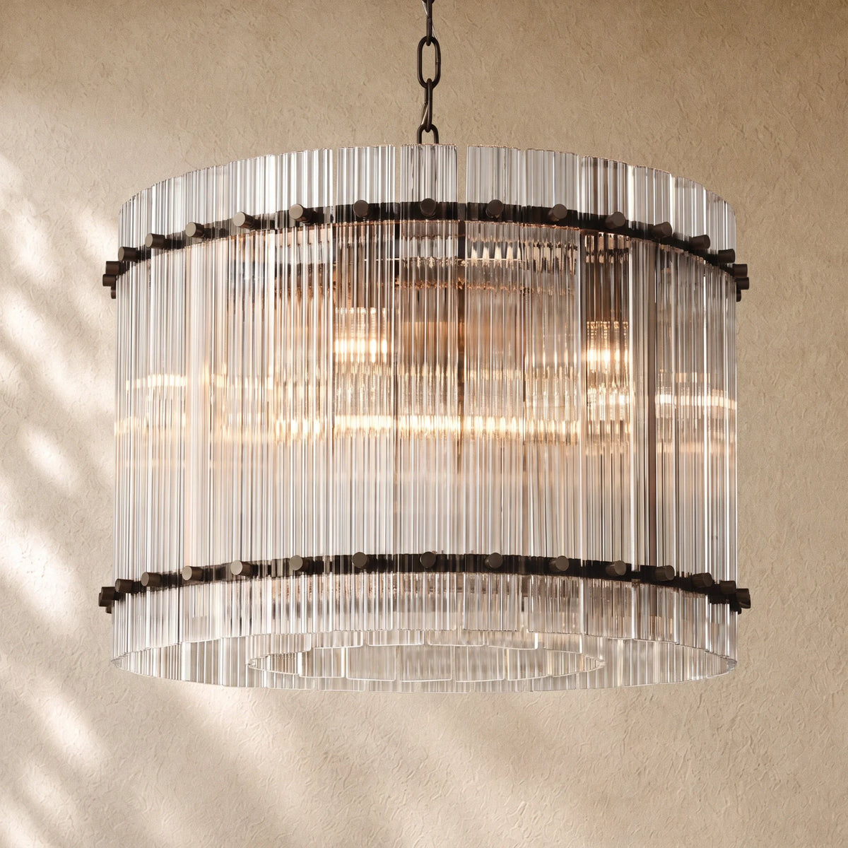 San Marcon Glass Round Chandelier