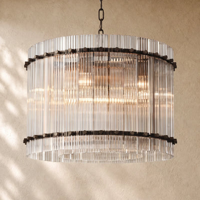 San Marcon Glass Round Chandelier