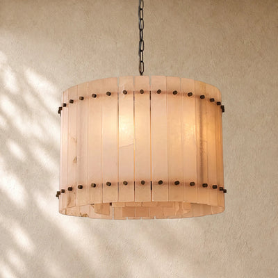 San Marcon Alabaster Round Chandelier