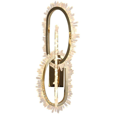 Wesley Modern Rock Crystal Wall Sconce - cyranlamps