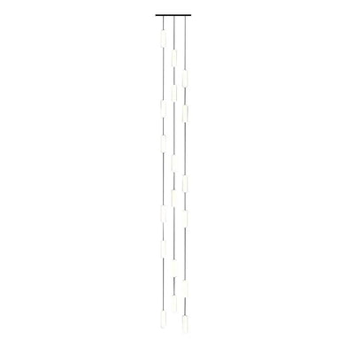 White Long Tube Multi Light Staircase Chandelier - Cyran Lamps