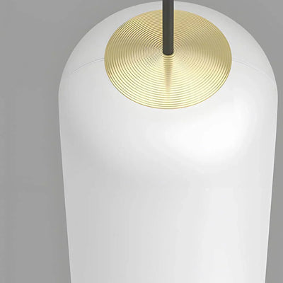 White Long Tube Multi Light Staircase Chandelier - Cyran Lamps