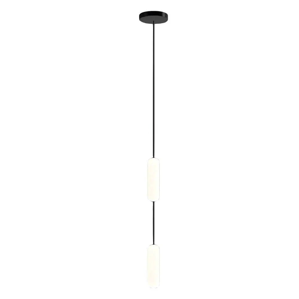 White Long Tube Multi Light Staircase Chandelier - Cyran Lamps