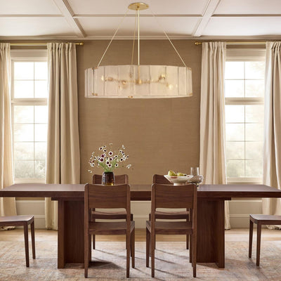 Willamette Round Crystal Chandelier - Cyran Lamps