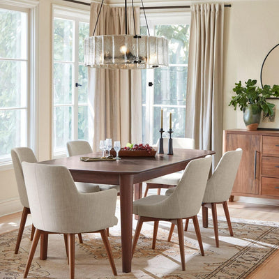 Willamette Round Crystal Chandelier - Cyran Lamps
