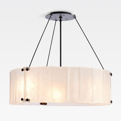 Willamette Round Crystal Chandelier - Cyran Lamps