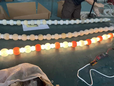X - Pearl Necklace Chandelier - cyranlamps