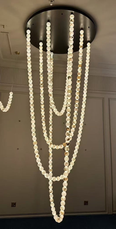 X - Pearl Necklace Chandelier - cyranlamps