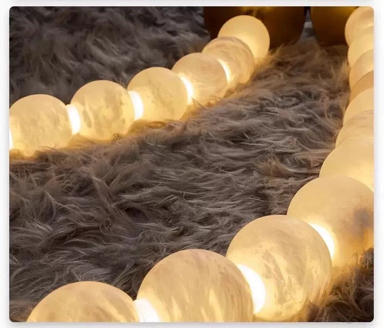 X - Pearl Necklace Chandelier - cyranlamps